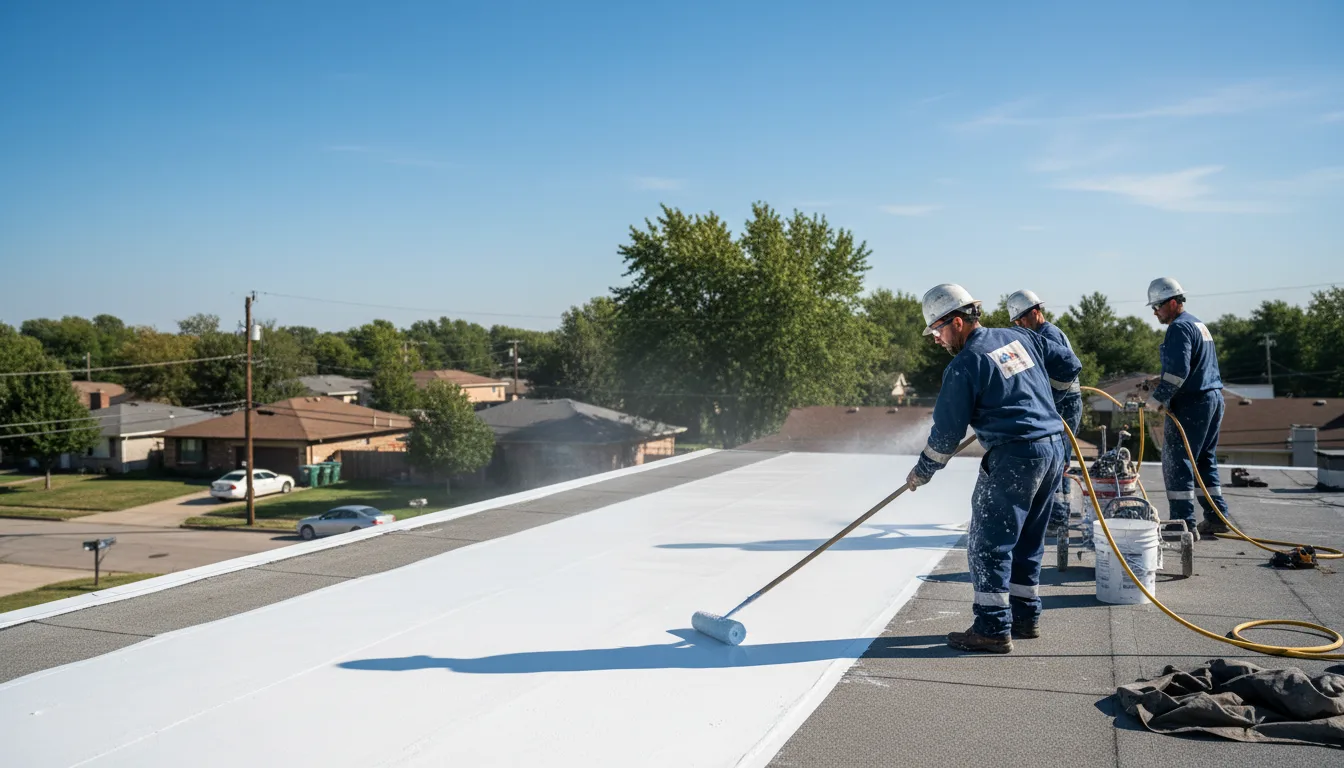 Commercial roof coating in Selden, KS near me